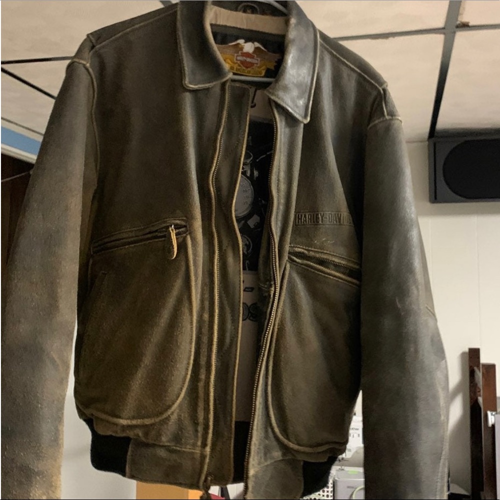 Harley Davison Leather Jacket (M) used